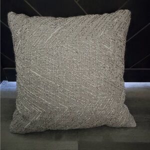 New with tags Textured Gray Accent Pillow